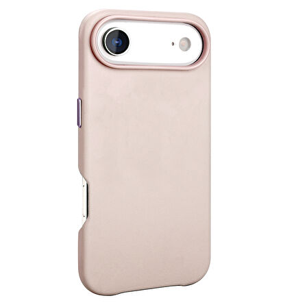 iPhone 17 Air Kılıf M-safe Şarj Özellikli PU Deri Görünümlü Kupra Kılıf