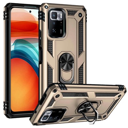 Xiaomi Poco X3 GT Kılıf Zore Vega Yüzüklü Standlı Zırh Kılıf