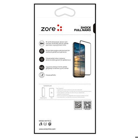 General Mobile 8 Ekran Koruyucu Shock Full Nano