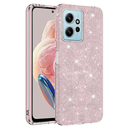 Xiaomi Redmi Note 12 4G Kılıf Zore Shining Simli Silikon Kılıf