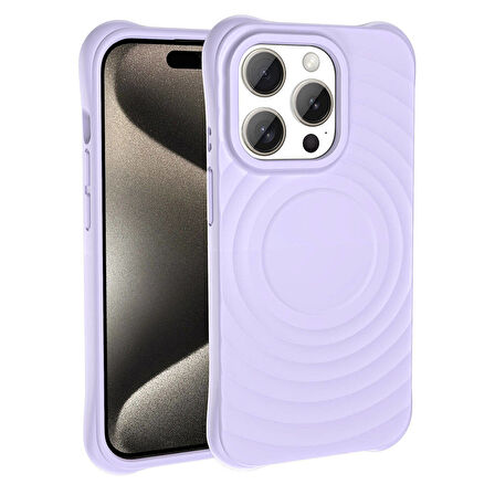 iPhone 15 Pro Max Magsafe Şarj Özellikli Airbagli Mat Görünümlü Hepi Kılıf