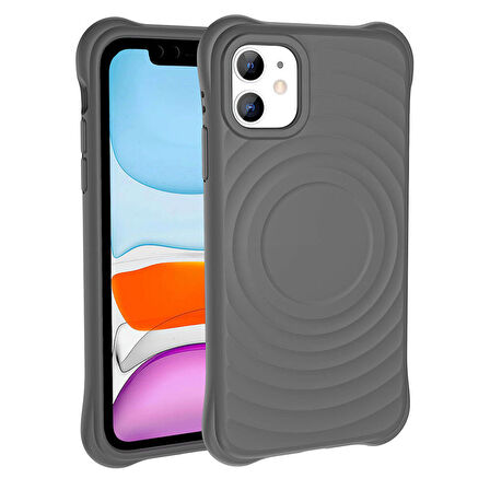 iPhone 11 Magsafe Şarj Özellikli Airbagli Mat Görünümlü Hepi Kılıf