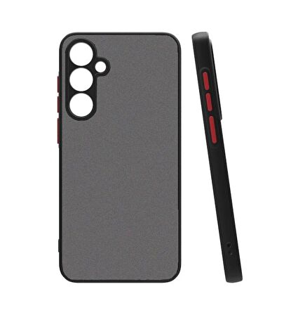 Galaxy S24 Plus Kılıf Hux Düğme ve Kapak Zıt Renk Kılıf