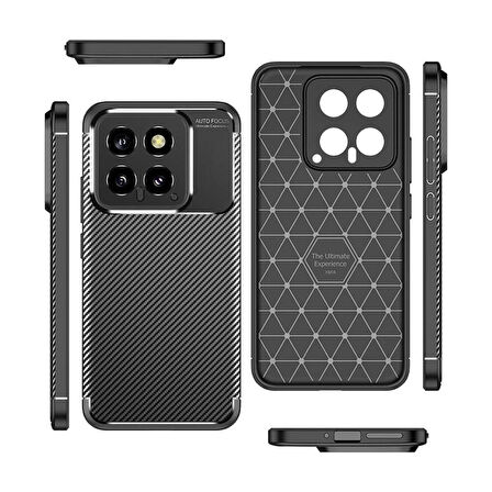 Xiaomi Mi 14 Kılıf Negro Karbon Tasarım Silikon Kılıf