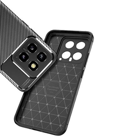 Xiaomi Mi 14 Kılıf Negro Karbon Tasarım Silikon Kılıf