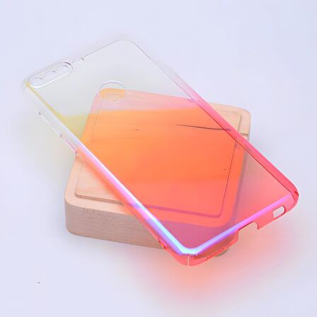Huawei Y7 2018 Kılıf Parlak Renk Geçişli Kılıf
