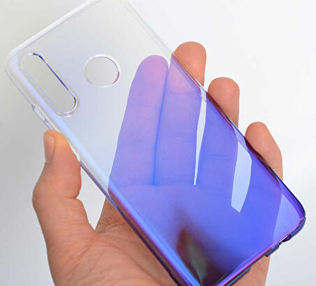 Huawei P30 Lite Kılıf Parlak Renk Geçişli Kılıf