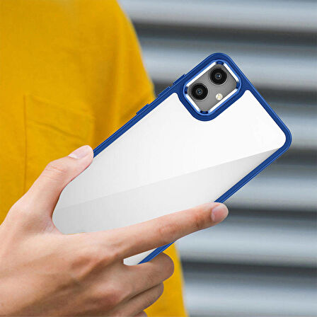 Galaxy A05 Kılıf Flora Buton,Kenar Çevresi Renkli Kılıf