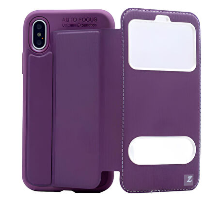 iPhone X/XS Kılıf Zore Dolce Kapaklı Kılıf
