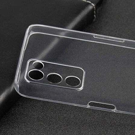 Oppo A55 5G Kılıf Şeffaf İnce ve Esnek Süper Silikon Kılıf
