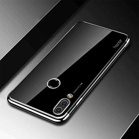 Huawei Y7 Prime 2019 / Huawei Y7 2019 Kılıf Zore Dört Köşeli Lazer Silikon Kılıf