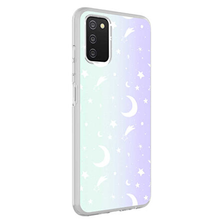 Galaxy A03S Kılıf M-Blue Desenli Kılıf