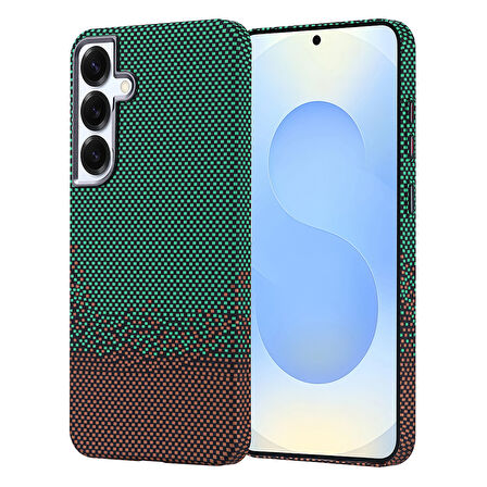 Galaxy S25 Plus Kılıf Magsafe Şarj Özellikli Karbon Fiber Görünümlü Nekst Kılıf