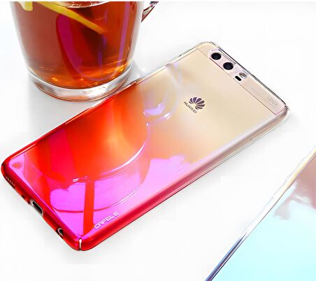 Huawei P10 Kılıf Parlak Renk Geçişli Kılıf