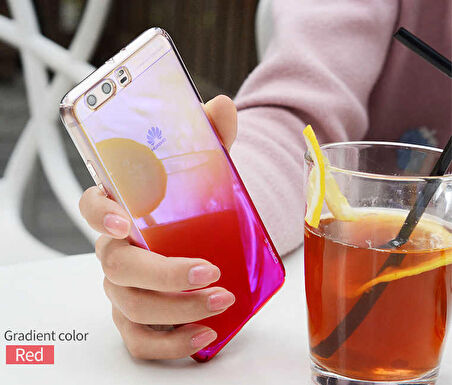 Huawei P10 Plus Kılıf Parlak Renk Geçişli Kılıf