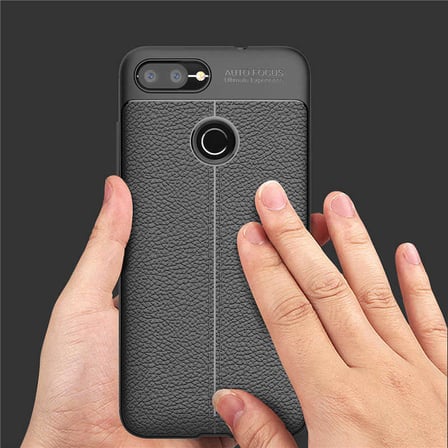 Asus Zenfone Max Plus (M1) ZB570TL Kılıf Niss Deri Desenli Silikon Kılıf