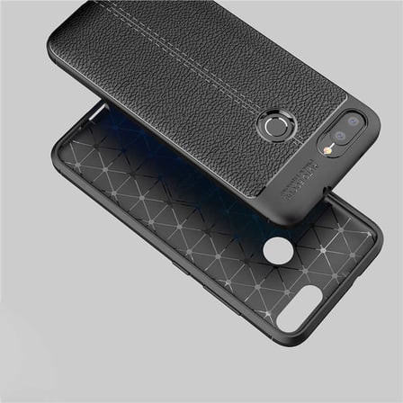 Asus Zenfone Max Plus (M1) ZB570TL Kılıf Niss Deri Desenli Silikon Kılıf