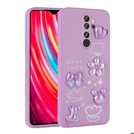 Xiaomi Redmi Note 8 Pro Kılıf Kabartma Figürlü Parlak Toys Silikon Kılıf