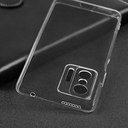 Xiaomi Mi 11T Pro 5G Kılıf Zore Şeffaf İnce ve Esnek Süper Silikon Kılıf