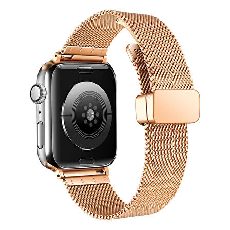 Apple Watch Uyumlu 7 41mm Zore KRD-85 Metal Kordon 