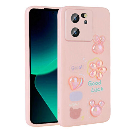 Xiaomi Mi 13T Kılıf Kabartma Figürlü Parlak Toys Silikon Kılıf