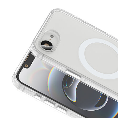 iPhone 16E Kılıf Magsafe Şarj Özellikli Kamera Korumalı Kripto Kılıf