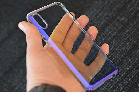 Galaxy M10 Kılıf Parlak Renk Geçişli Kılıf