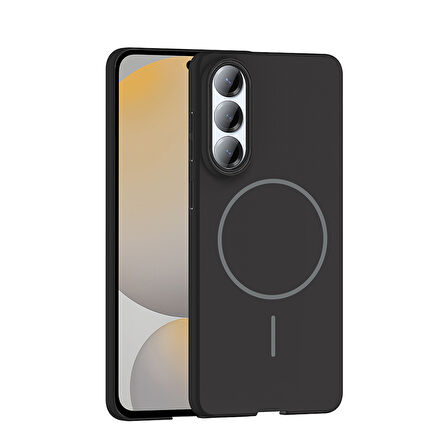 Galaxy S25 Edge Kılıf M-safe Şarj Özellikli Ruby Sert Kılıf