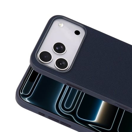 iPhone 17 Pro Kılıf M-Safe Şarj Özellikli Kumaş Tasarımlı Miami Sert PC Kılıf