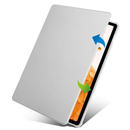 Galaxy Tab S9 Plus Kılıf Termik Kalem Bölmeli Dönebilen Standlı Kılıf