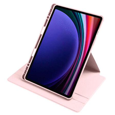 Galaxy Tab S9 Kılıf Termik Kalem Bölmeli Dönebilen Standlı Kılıf