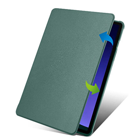 Galaxy Tab S9 Kılıf Termik Kalem Bölmeli Dönebilen Standlı Kılıf