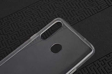 Galaxy A20S Kılıf Şeffaf İnce ve Esnek Süper Silikon Kılıf