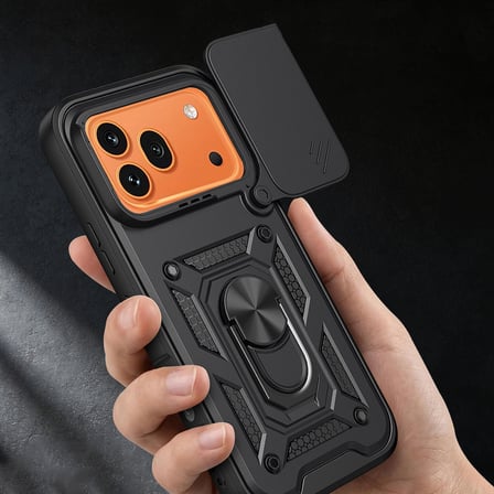 Honor 600 Pro 5G Kılıf Magnetik Standlı Kamera Korumalı Sürgülü Vega Kılıf