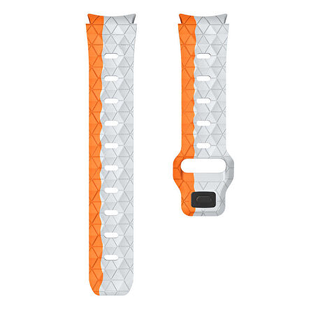 Galaxy Waych 5 44mm KRD-116 20mm Futbol Desenli Spor Tasarımlı Silikon Kordon
