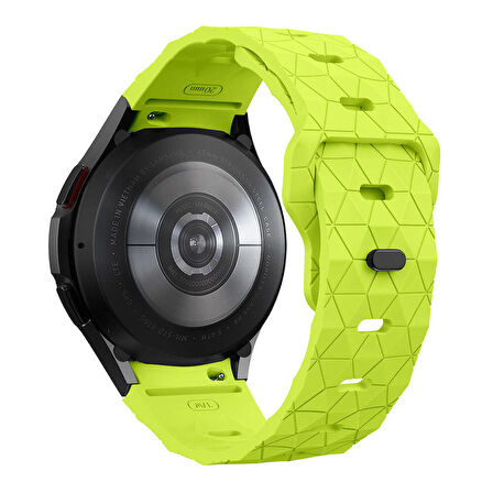 Galaxy Waych 5 44mm KRD-116 20mm Futbol Desenli Spor Tasarımlı Silikon Kordon