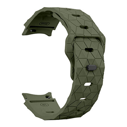 Galaxy Waych 5 44mm KRD-116 20mm Futbol Desenli Spor Tasarımlı Silikon Kordon