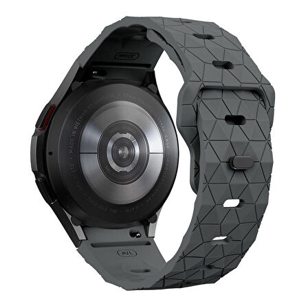 Galaxy Waych 5 44mm KRD-116 20mm Futbol Desenli Spor Tasarımlı Silikon Kordon