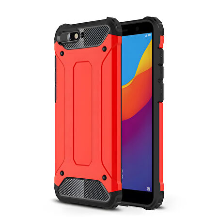 Huawei Y6 2018 Kılıf Crash Zırh Silikon Kılıf