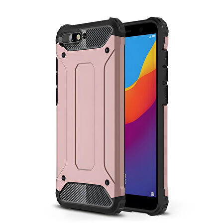 Huawei Y6 2018 Kılıf Crash Zırh Silikon Kılıf