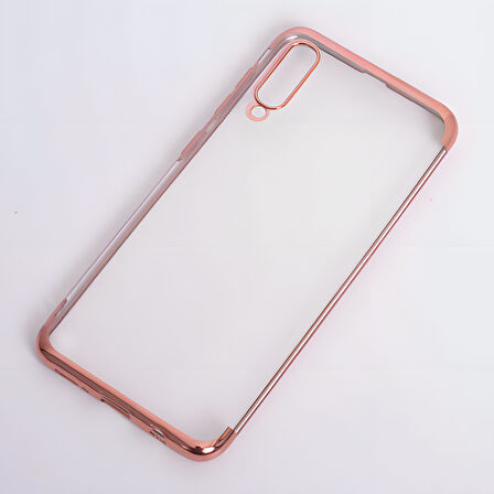 Galaxy A50 Kılıf Dört Köşeli Lazer Silikon Kılıf