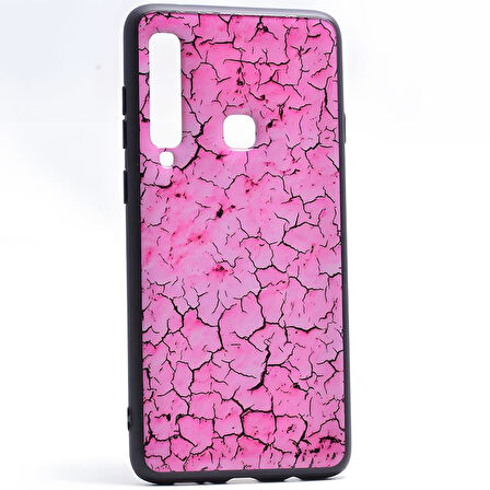 Galaxy A9 2018 Mermer Desenli Pane Silikon Kılıf