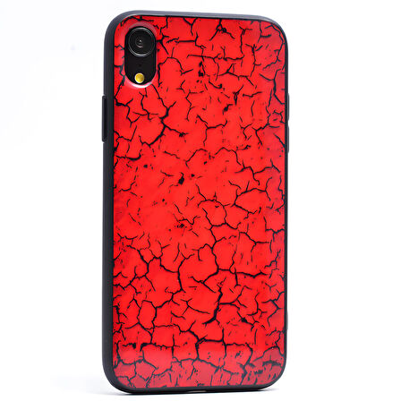 iPhone XR Mermer Desenli Pane Kılıf