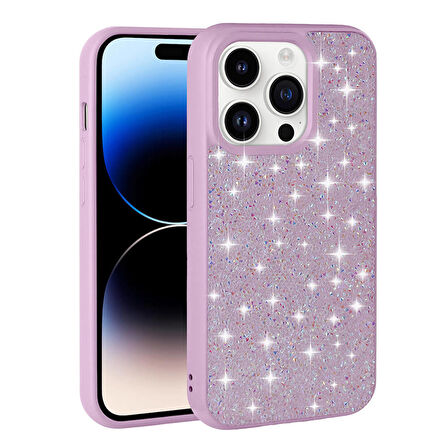 iPhone 14 Pro Kılıf Parlak Taşlı Tasarım Pırlanta Kılıf