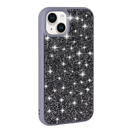 iPhone 14 Kılıf Parlak Taşlı Tasarım Pırlanta Kılıf