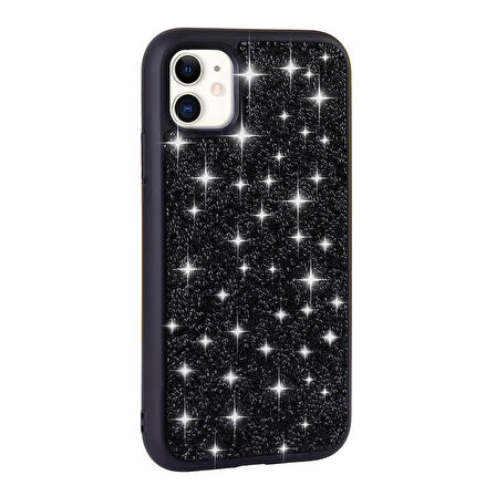 iPhone 11 Kılıf Parlak Taşlı Tasarım Pırlanta Kılıf