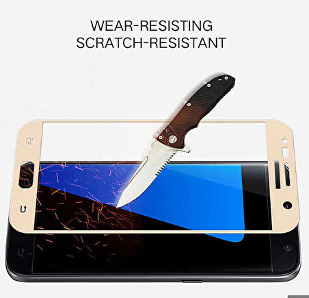 Galaxy A3 2016 Ekranı Tam Kaplayan Düz Cam Koruyucu