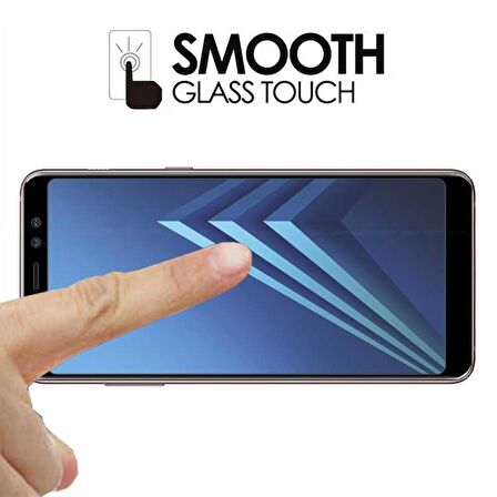 Galaxy A8 2018 Ekranı Tam Kaplayan Düz Cam Koruyucu
