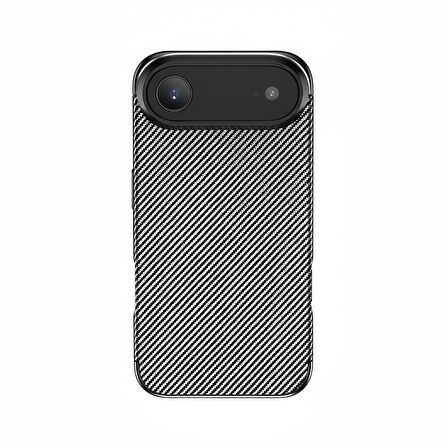 iPhone 17 Air Kılıf Negro Karbon Tasarım Silikon Kılıf
