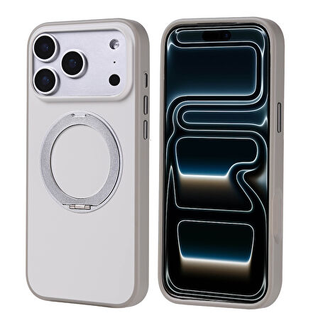 iPhone 17 Pro Max Kılıf M-Safe Şarj Özellikli Standlı Proton Silikon Kılıf